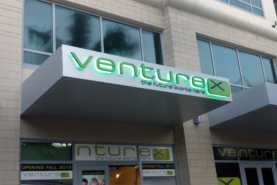 We've created custom signs for Venture X
