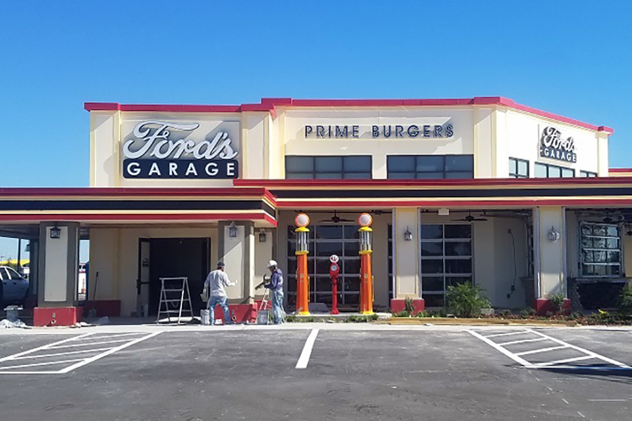 Signage for Ford's Garage by US Sign and Mill