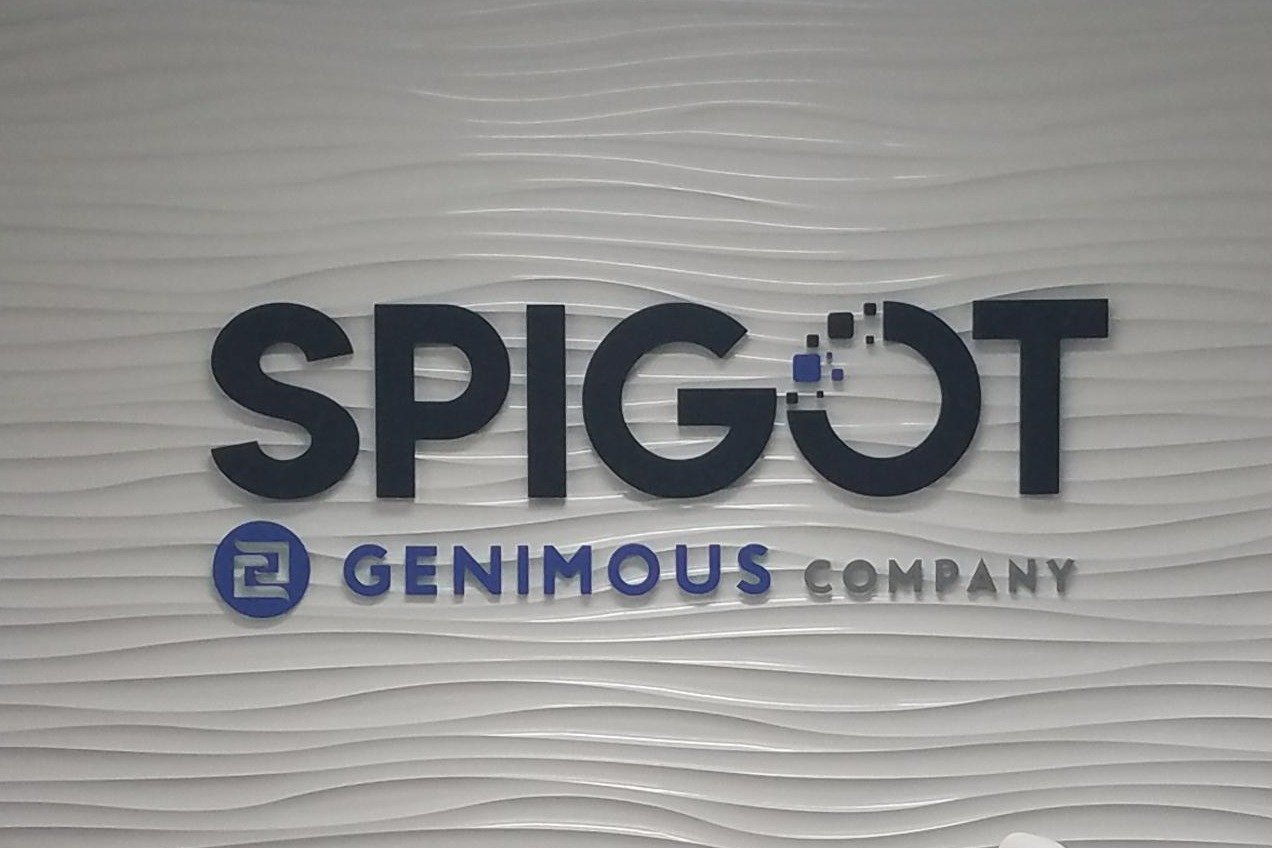 Signage for Spigot by US Sign and Mill