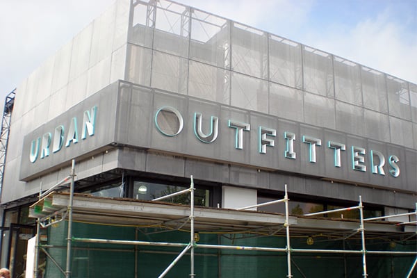Major national and international brands like Urban Outfitters trust US Sign and Mill